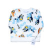 Sudadero con estampado azul - crema 18M